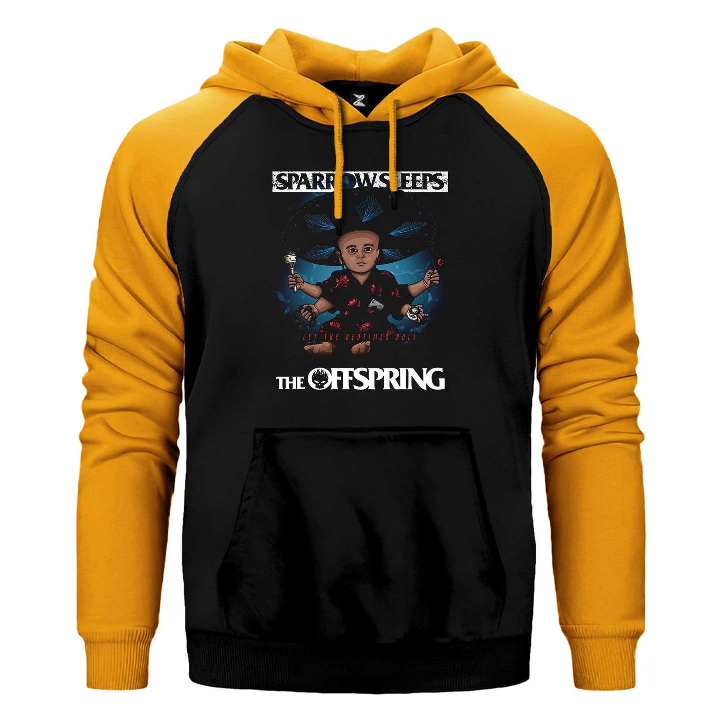 The Offspring Let The Bedtimes Roll Çift Renk Reglan Kol Sweatshirt / Hoodie