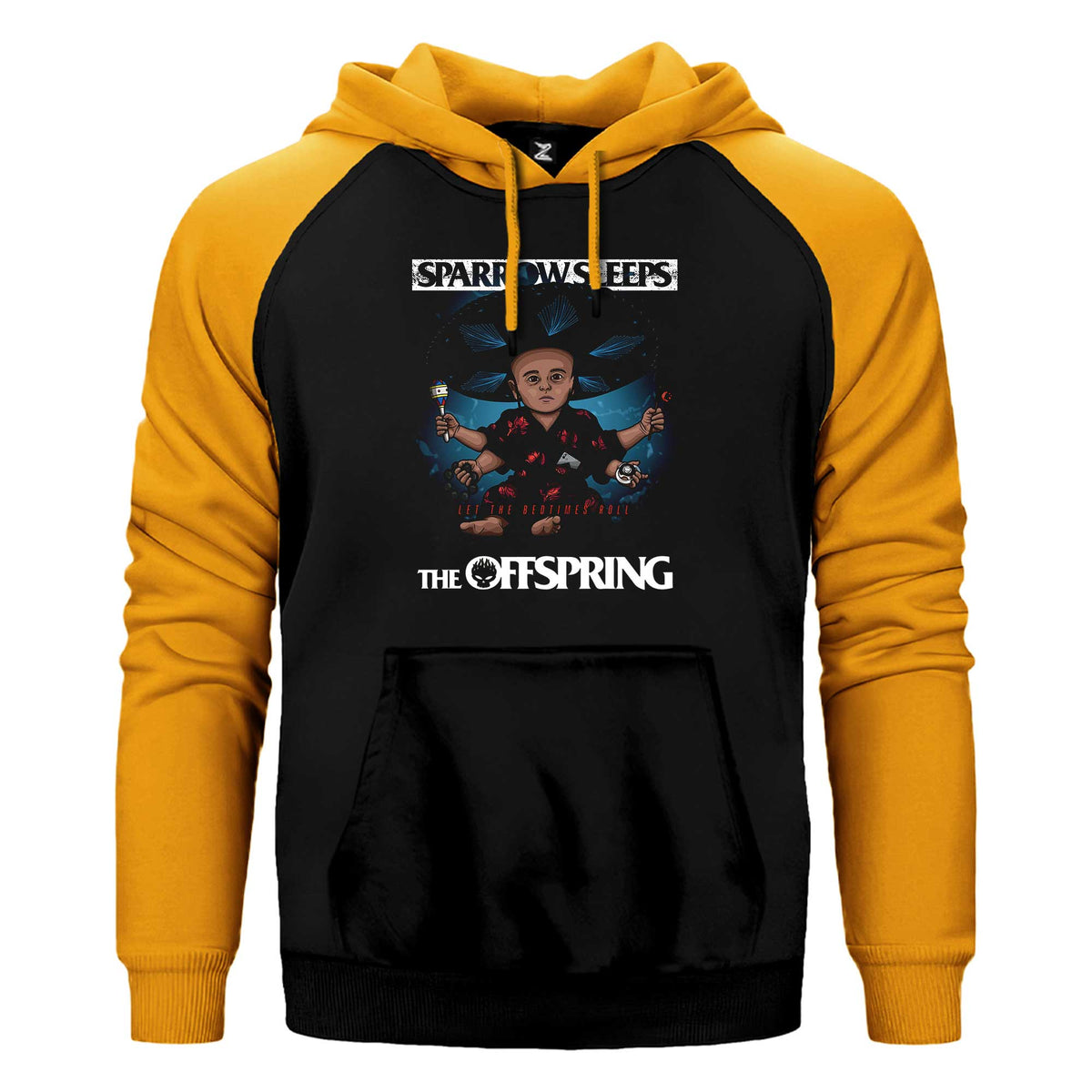 The Offspring Let The Bedtimes Roll Çift Renk Reglan Kol Sweatshirt / Hoodie