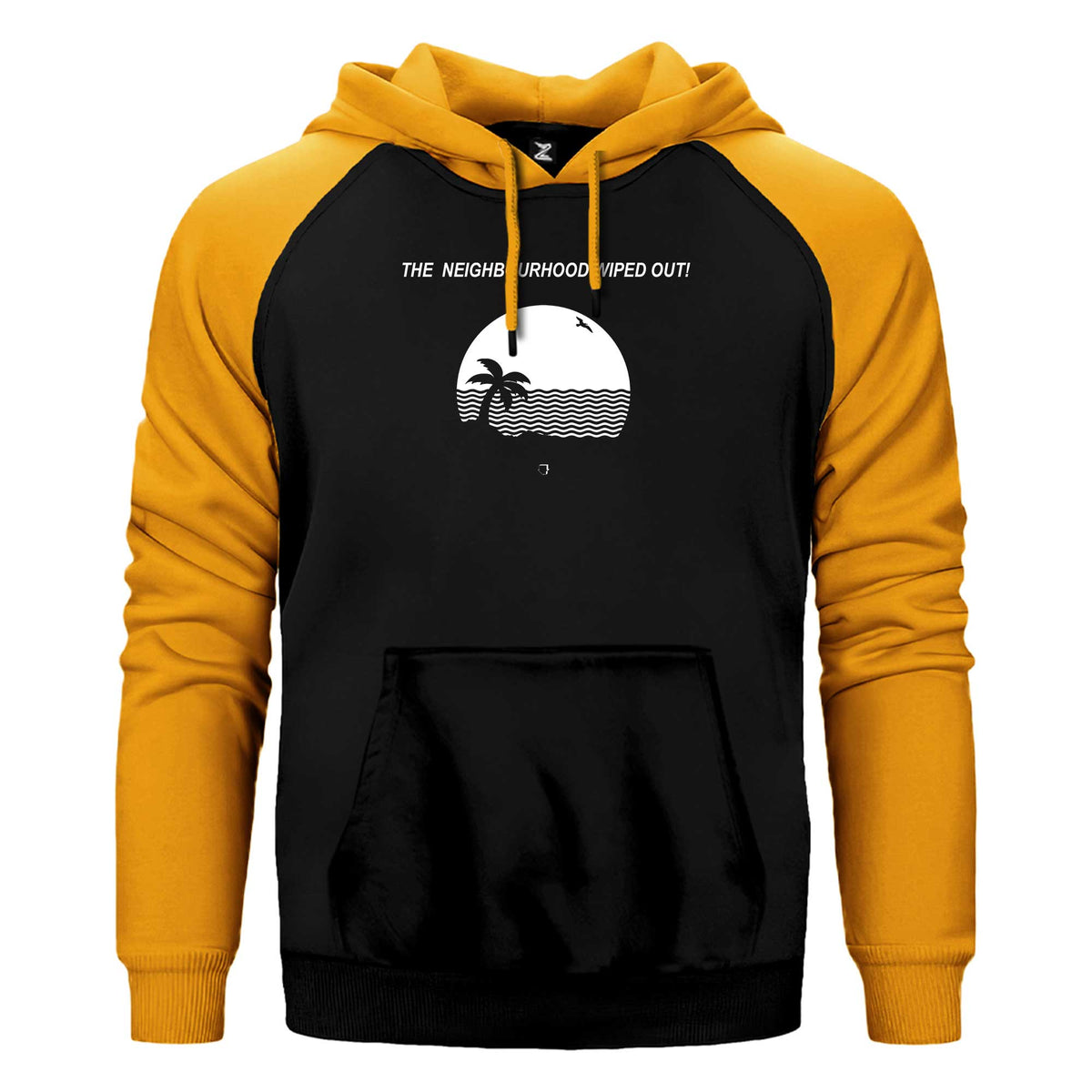 The Neighbourhood Wiped Out Çift Renk Reglan Kol Sweatshirt / Hoodie