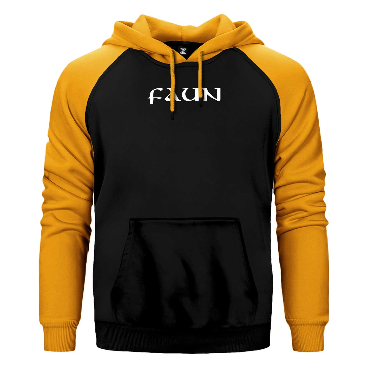 Faun Text Logo Çift Renk Reglan Kol Sweatshirt / Hoodie