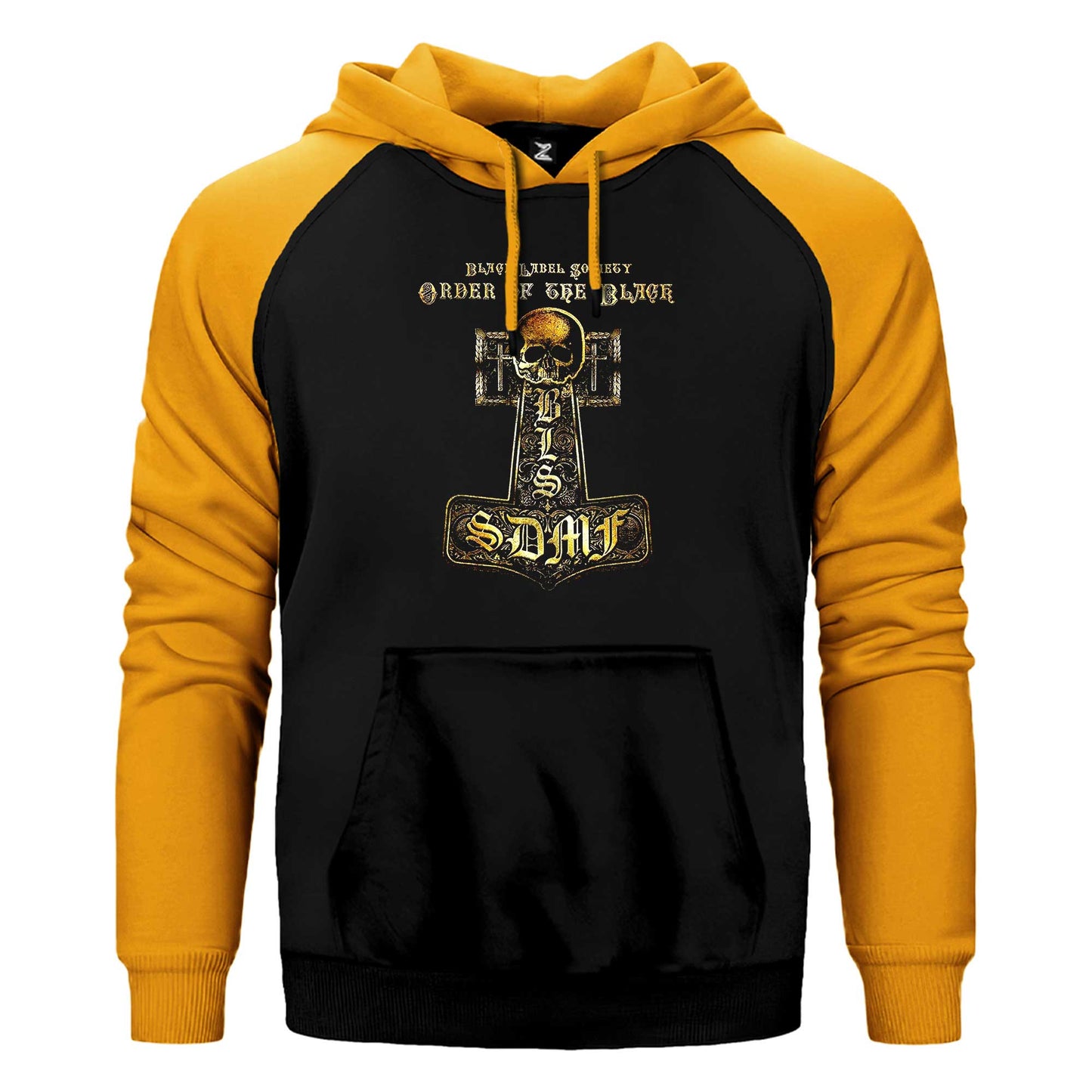 Black Label Society Order of The Black Çift Renk Reglan Kol Sweatshirt / Hoodie