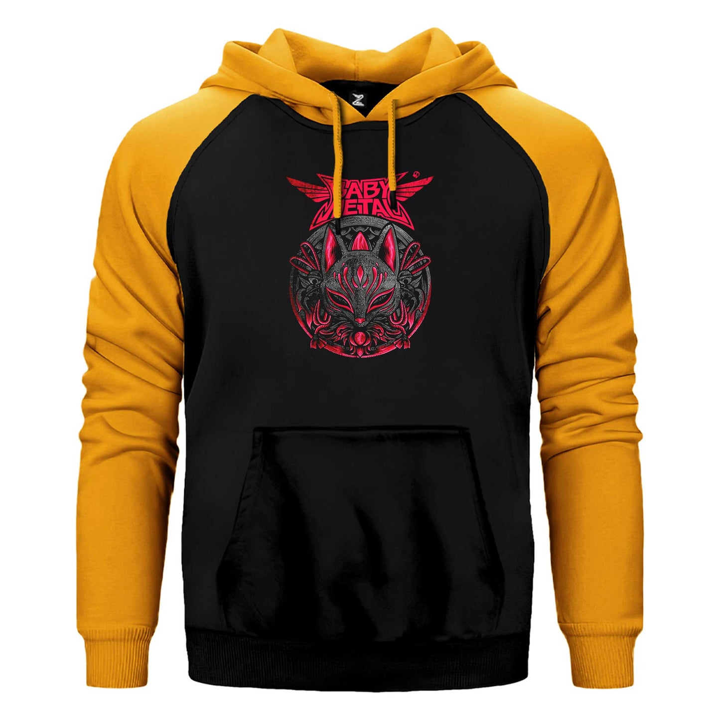 Babymetal Maneki Neko Çift Renk Reglan Kol Sweatshirt / Hoodie
