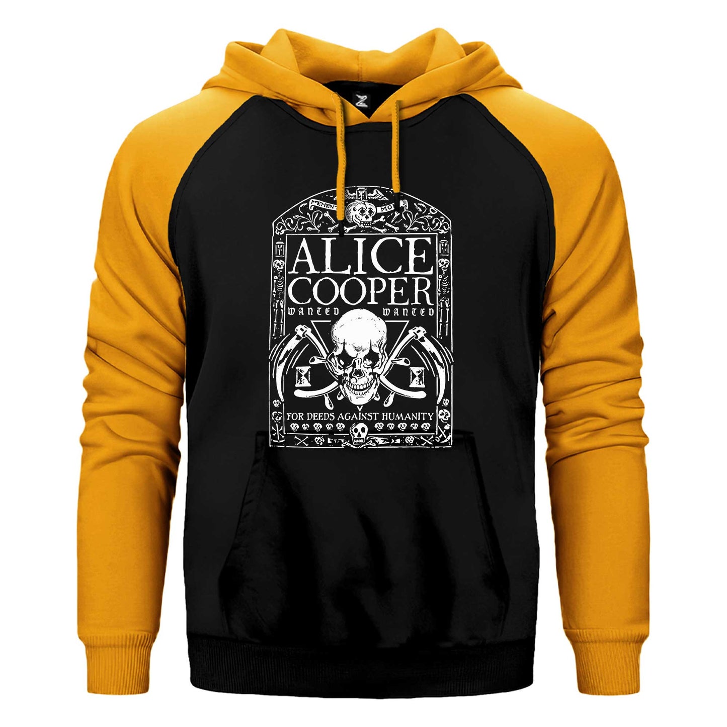 Alice Cooper Memento Mori Çift Renk / Parçalı Reglan Kol Sweatshirt