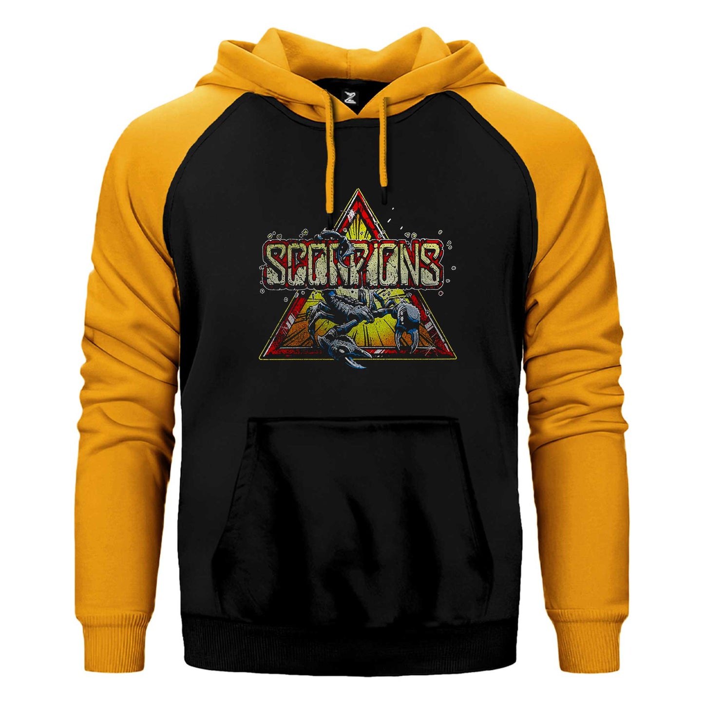 Scorpions Triangle Çift Renk / Parçalı Reglan Kol Sweatshirt