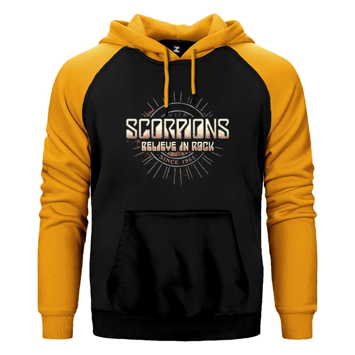 Scorpions Believe In Rock Çift Renk / Parçalı Reglan Kol Sweatshirt