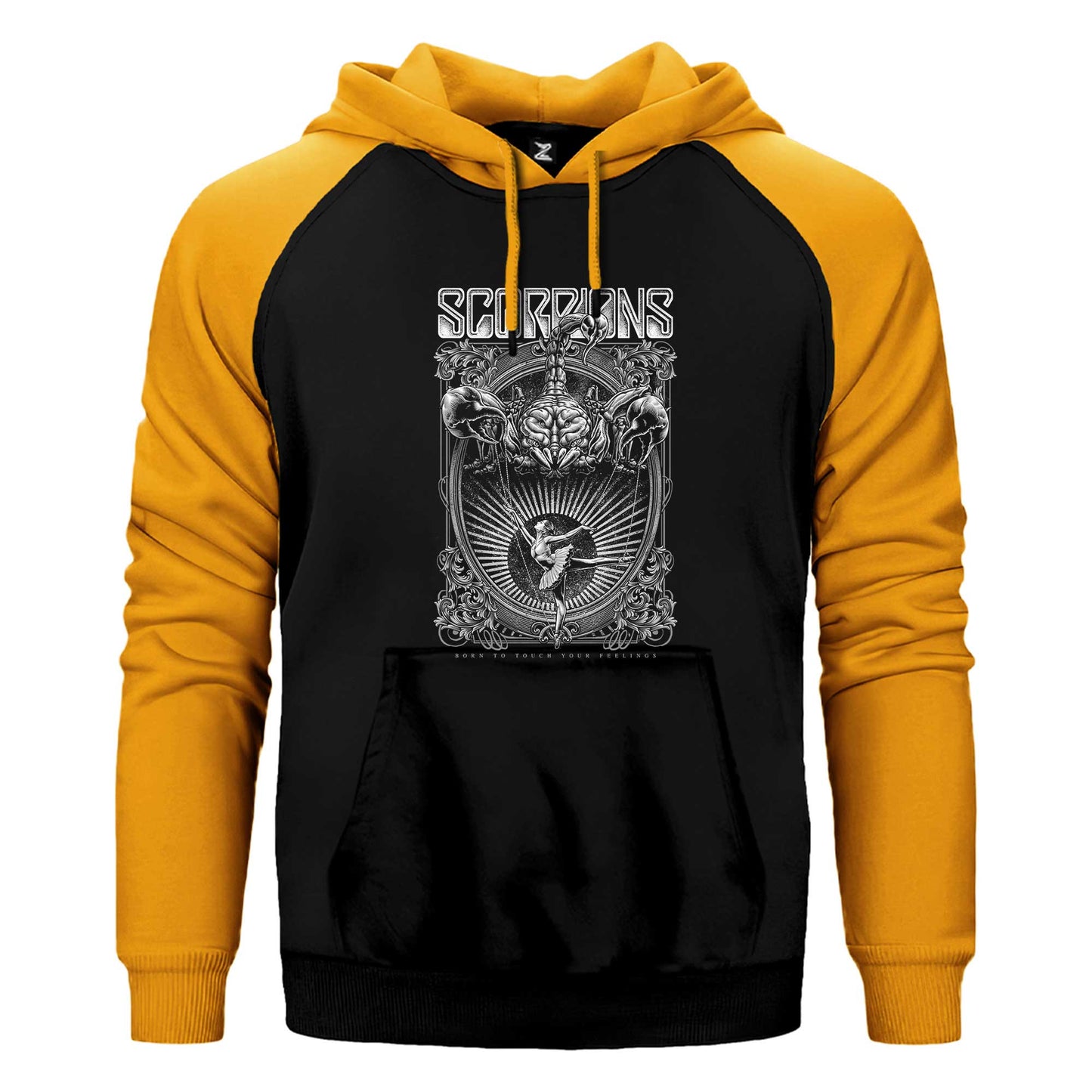 Scorpions Born To Touch Your Feelings Çift Renk / Parçalı Reglan Kol Sweatshirt