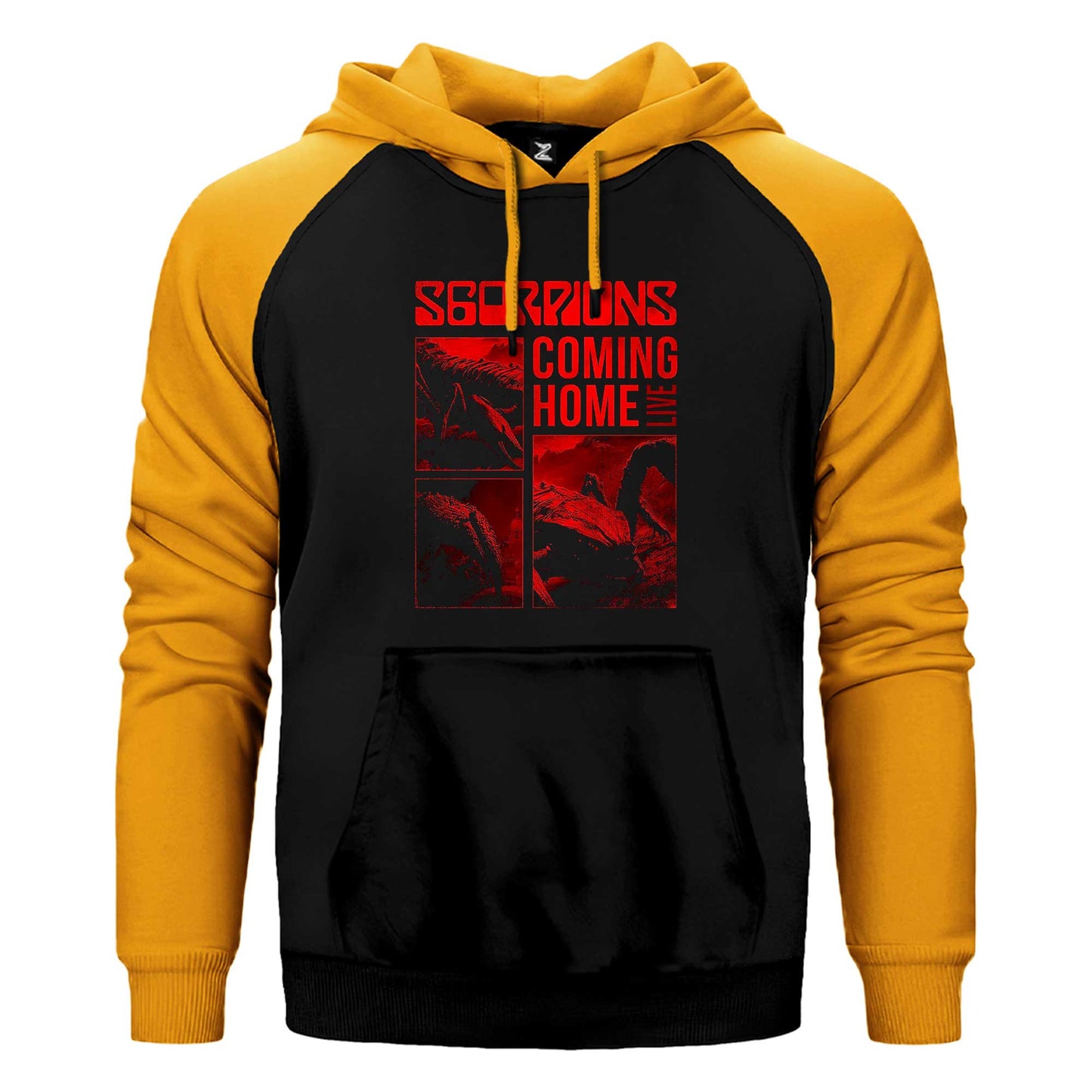 Scorpions Coming Home Çift Renk / Parçalı Reglan Kol Sweatshirt