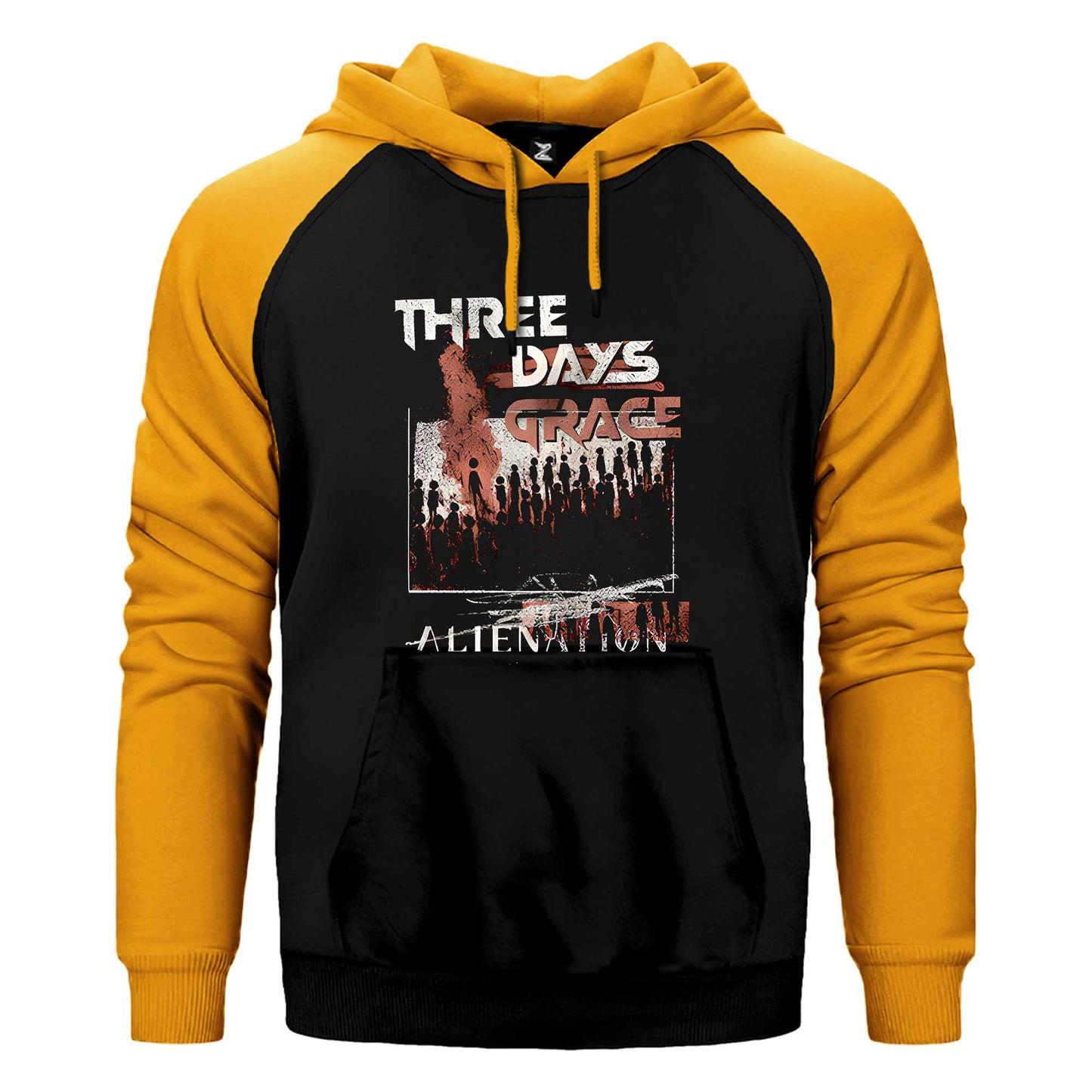 Three Days Grace Alienation Çift Renk / Parçalı Reglan Kol Sweatshirt