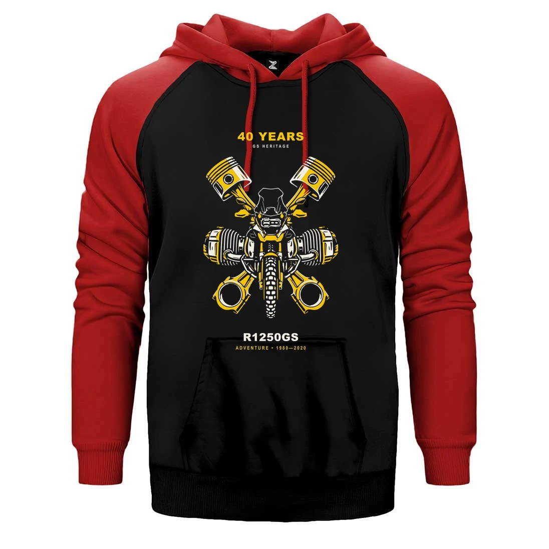 Bmw Boxer Pistonları Çift Renk Reglan Kol Sweatshirt / Hoodie