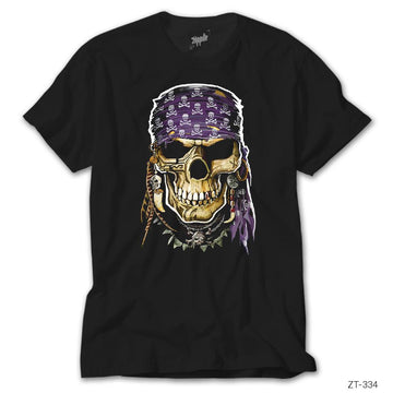 Skull Pirate Siyah Tişört