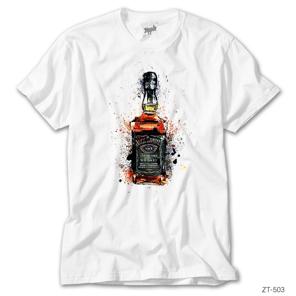 Jack Daniels Splash Beyaz Tişört