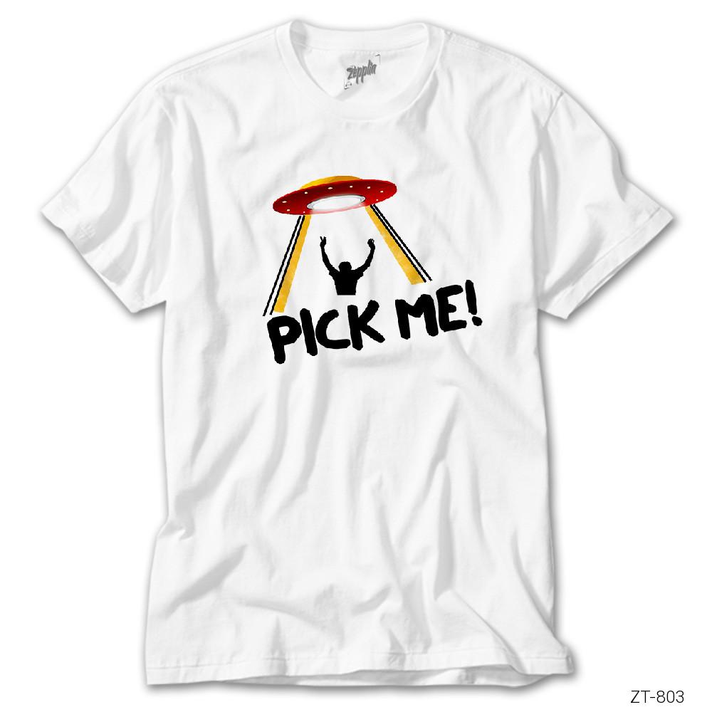 Pick Me Alien Beyaz Tişört