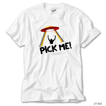 Pick Me Alien Beyaz Tişört