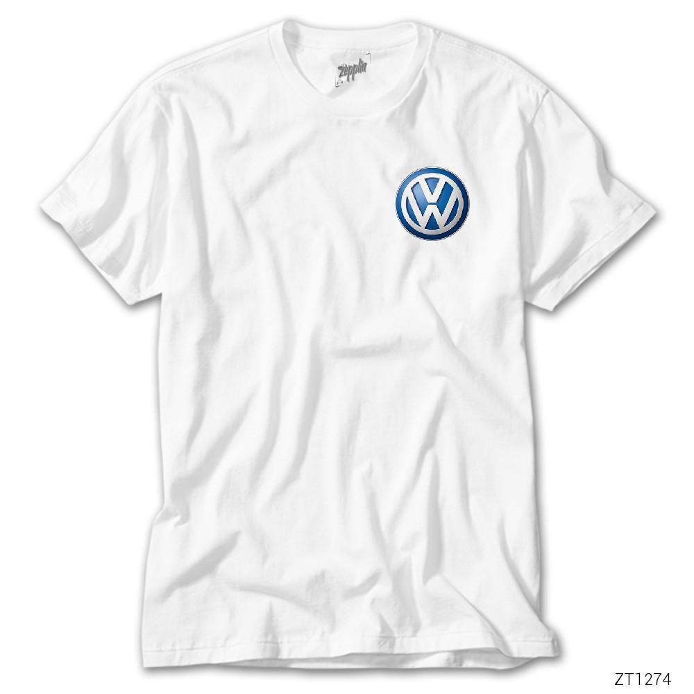 İndirimli Volkswagen Logo Beyaz Tişört