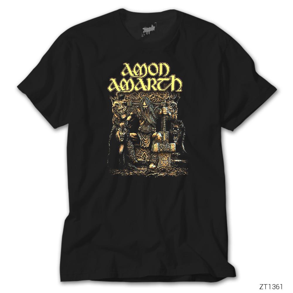 İndirimli Amon Amarth Thor Siyah Tişört