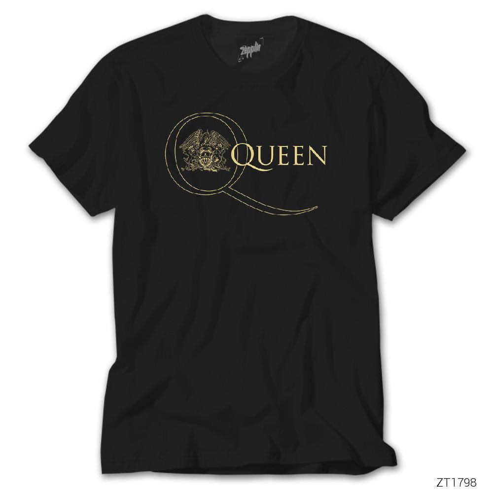 İndirimli Queen Logo 2 Siyah Tişört