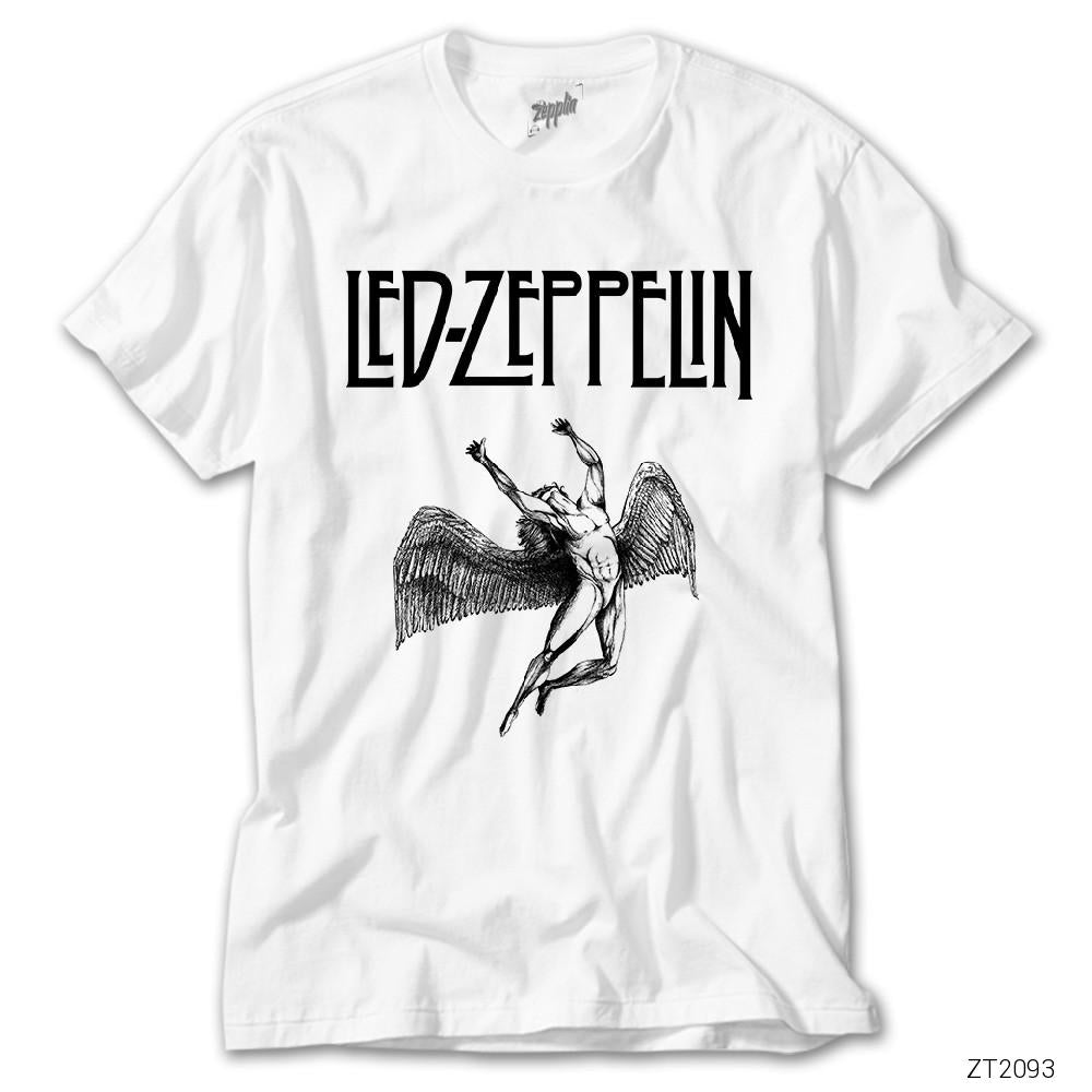 İndirimli Led Zeppelin Icarus Beyaz Tişört