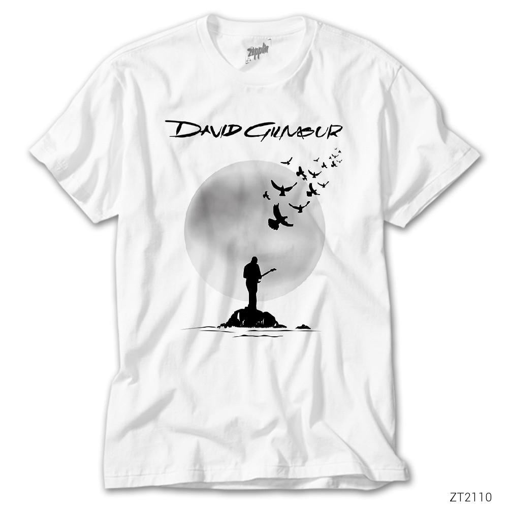 İndirimli Pink Floyd David Gilmour Beyaz Tişört