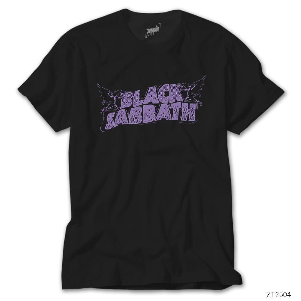 İndirimli Black Sabbath Logo Siyah Tişört