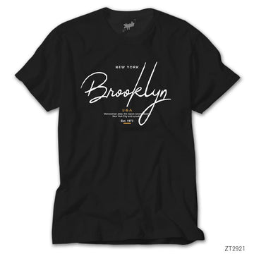 NewYork Brooklyn U.S.A Siyah Tişört