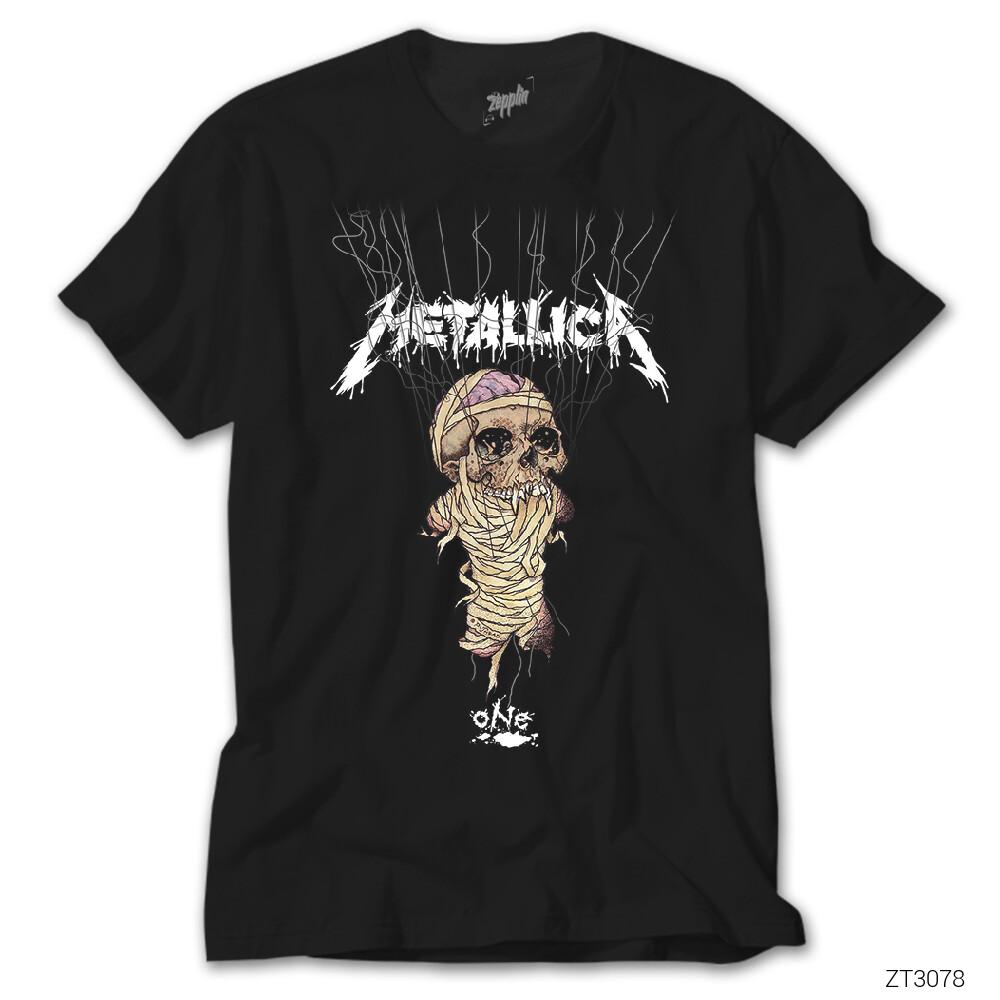 İndirimli Metallica One Siyah Tişört