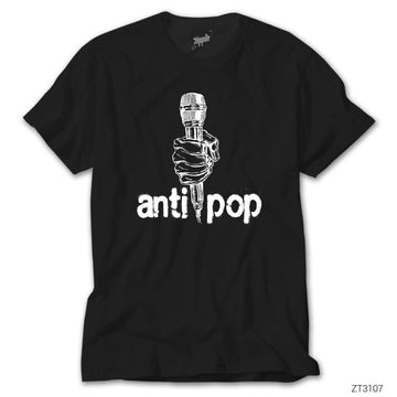 Antipop Siyah Tişört