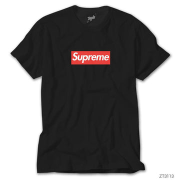 Supreme Siyah Tişört
