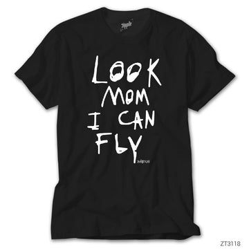Travis Scott Look Mom I Can Fly Siyah Tişört
