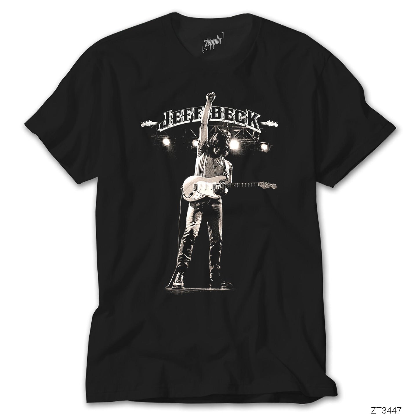 İndirimli Jeff Back Gitar Siyah Tişört