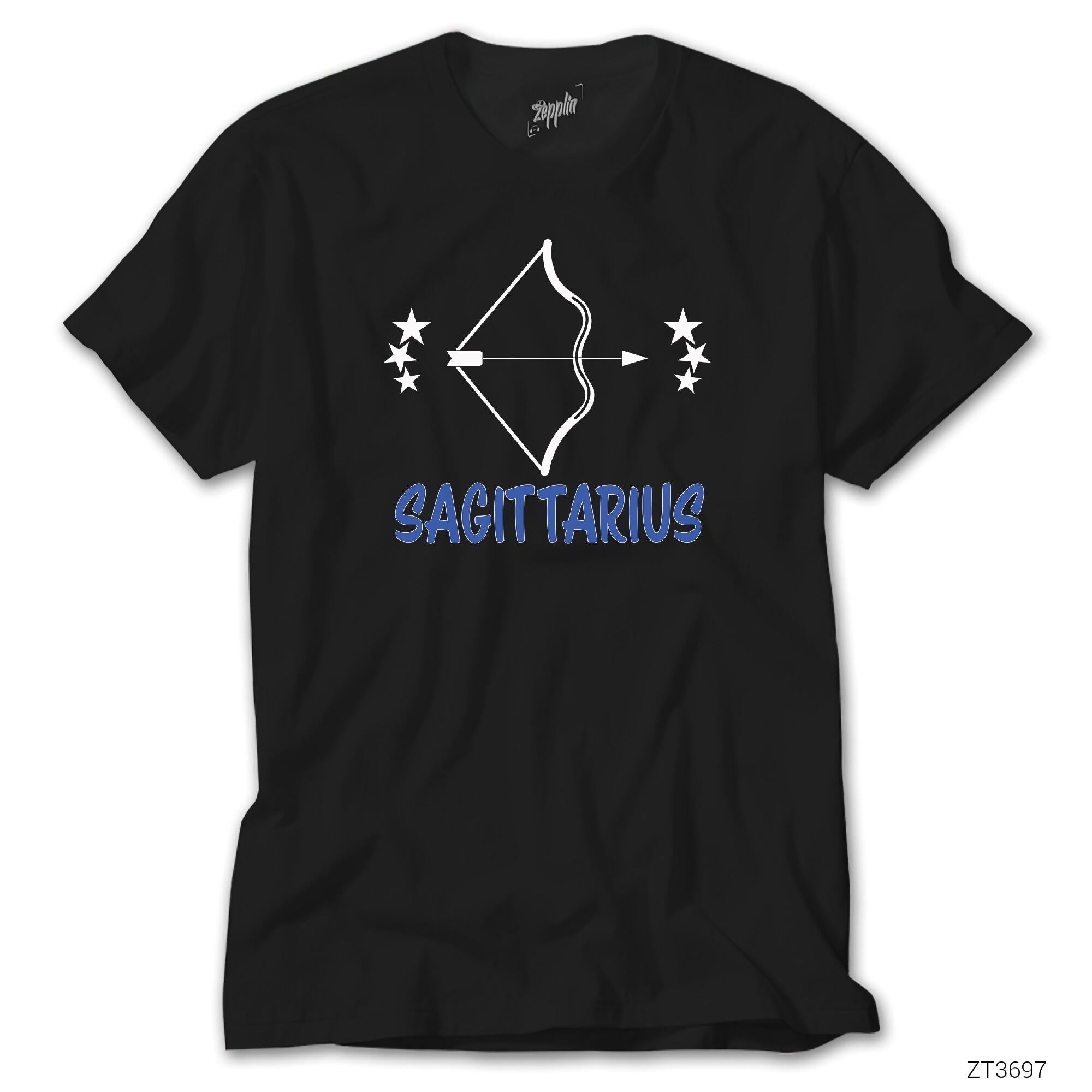 Yay Burcu Sagittarius Siyah Tişört