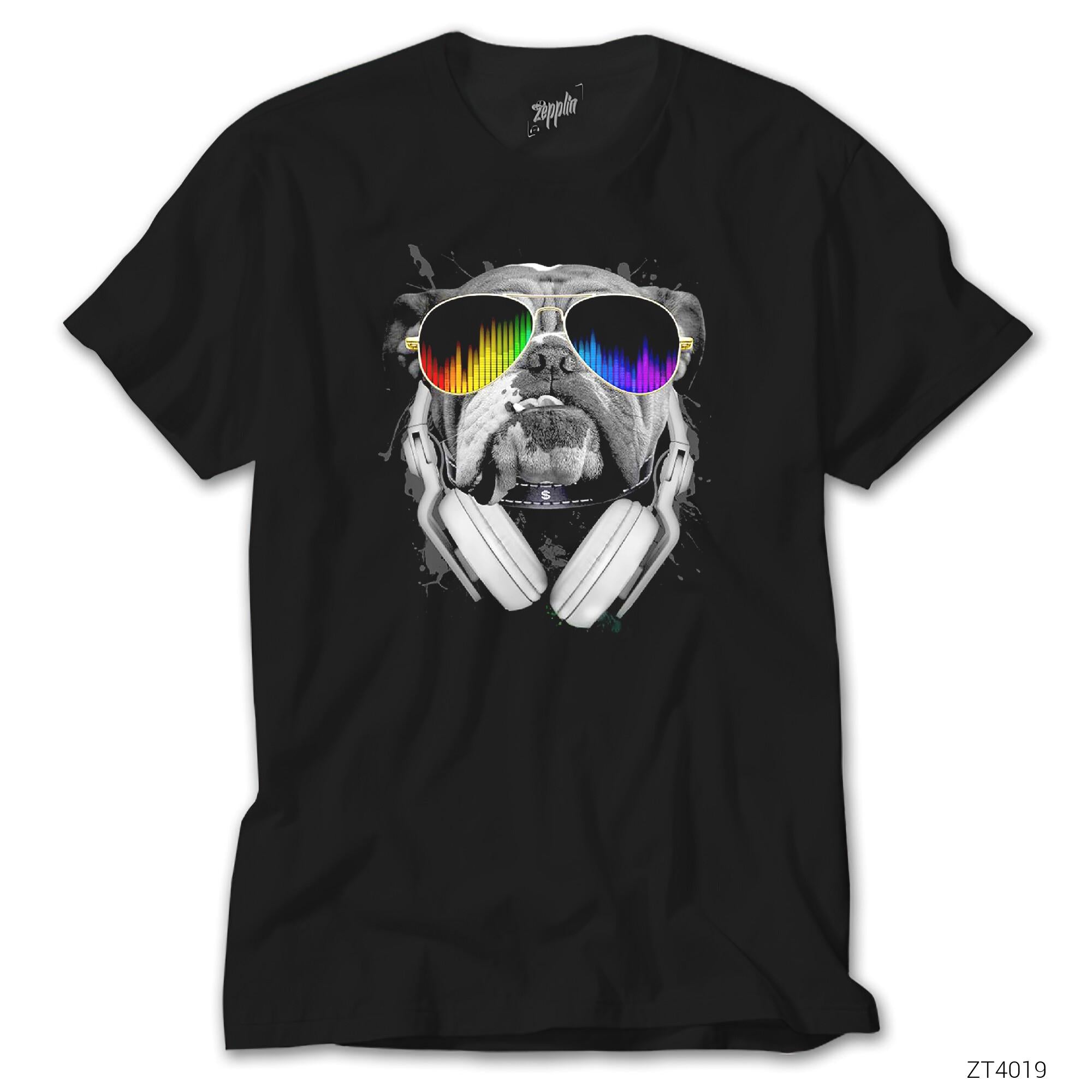 Bulldog DJ Siyah Tişört
