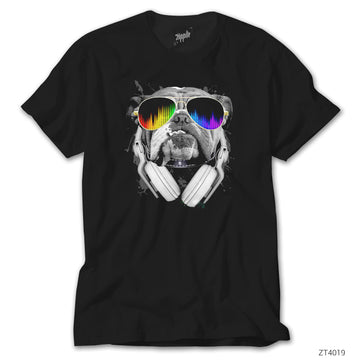 Bulldog DJ Siyah Tişört