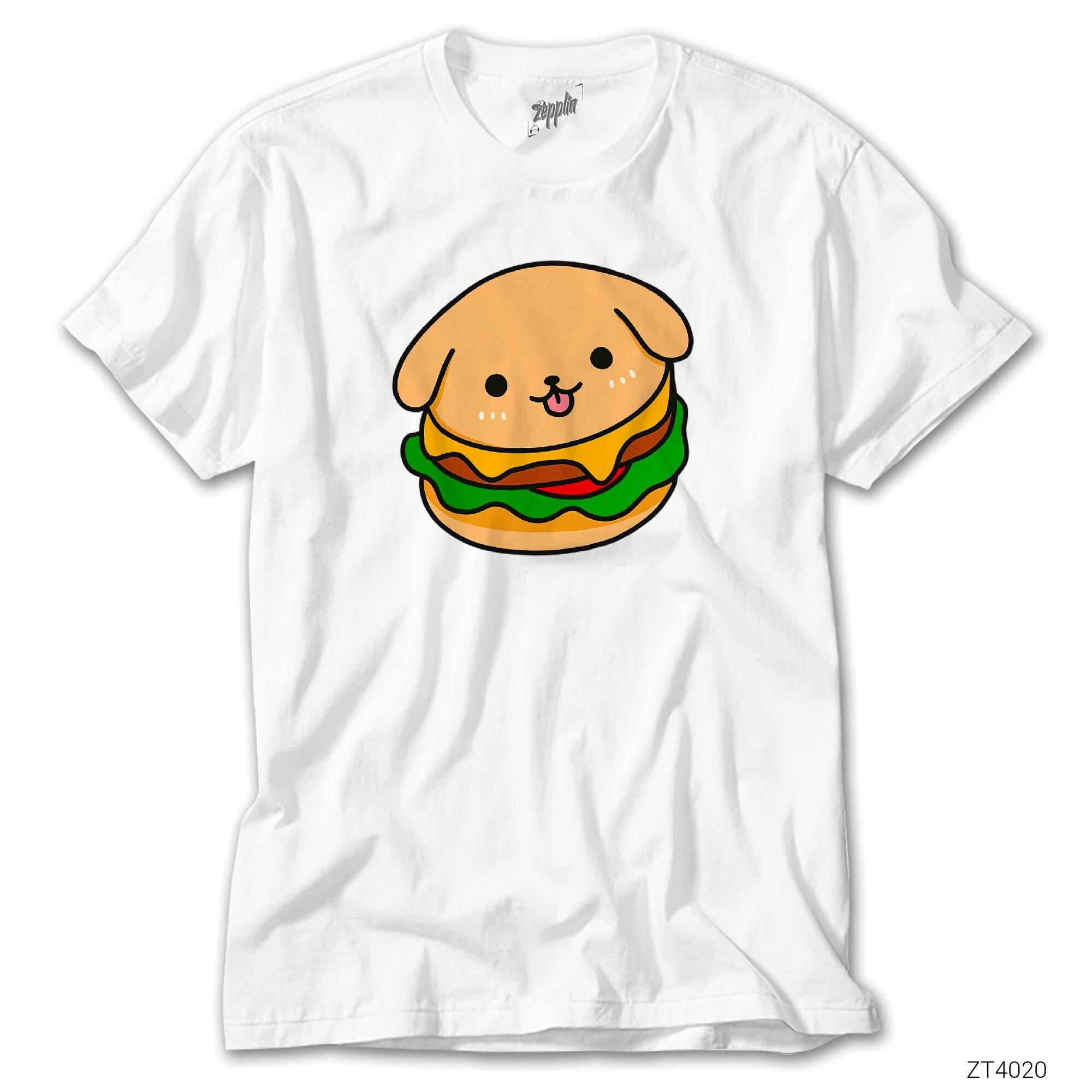 Burger Dog Beyaz Tişört