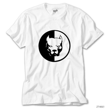 Pitbull Logo Beyaz Tişört