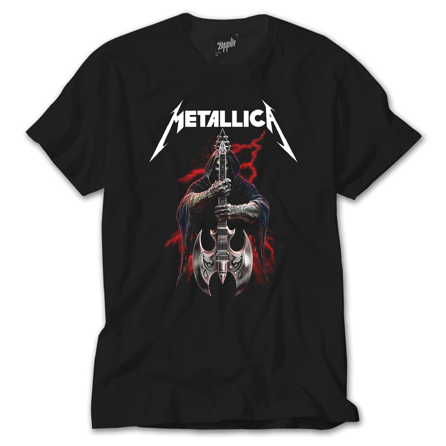 İndirimli Metallica Gitarist Siyah Tişört