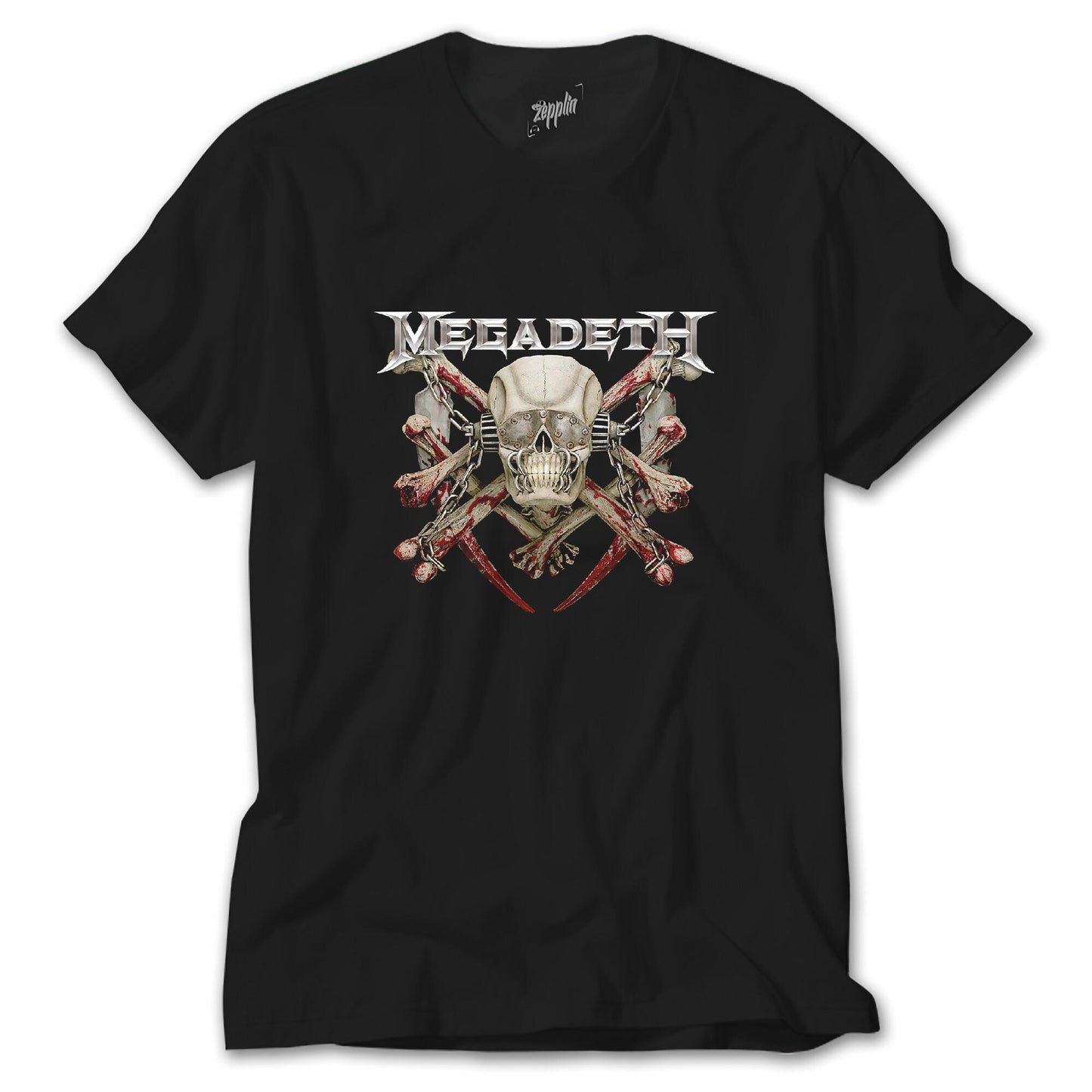 İndirimli Megadeth Skull Siyah Tişört