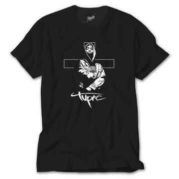 Tupac Angel Siyah Tişört