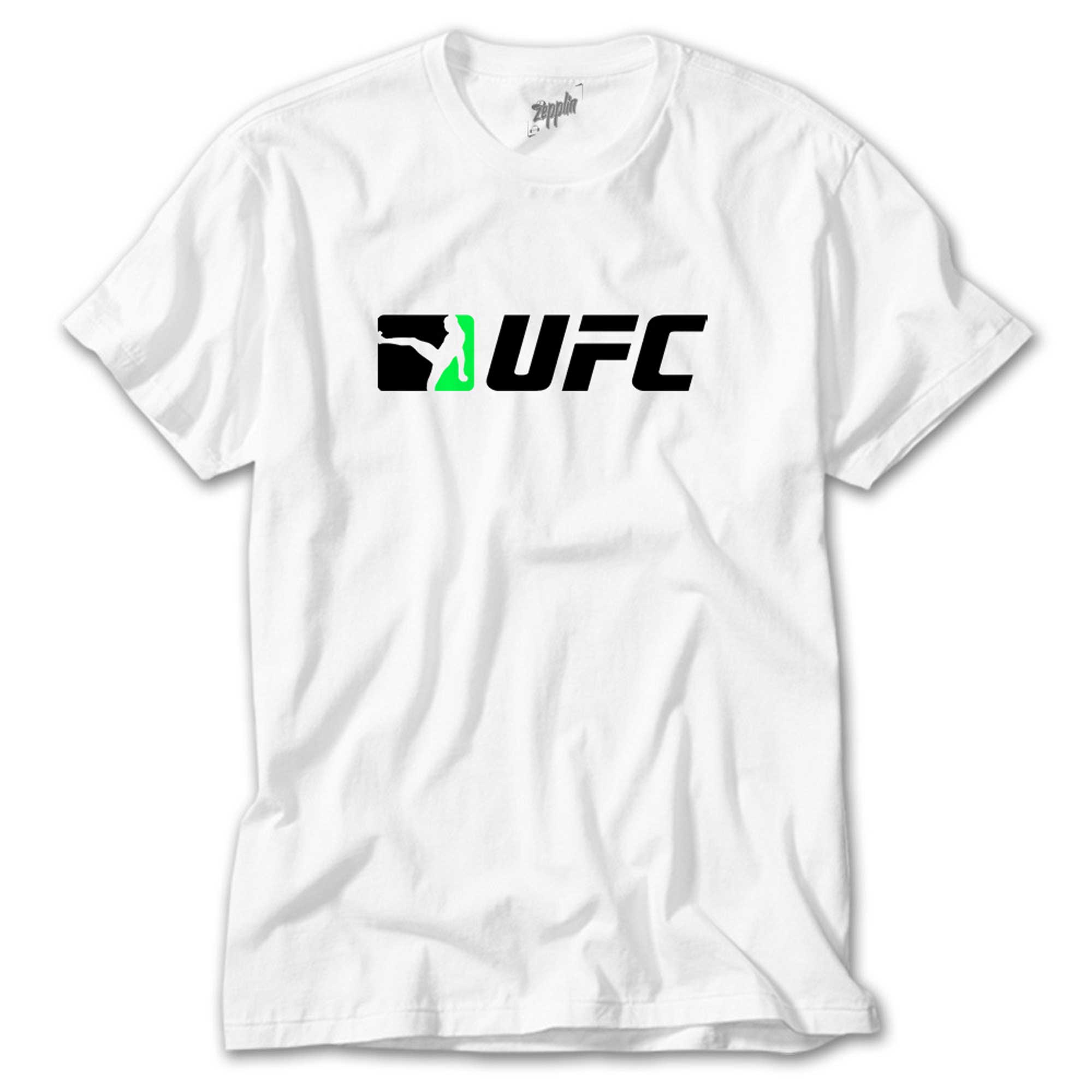 UFC Green Kick Beyaz Tişört