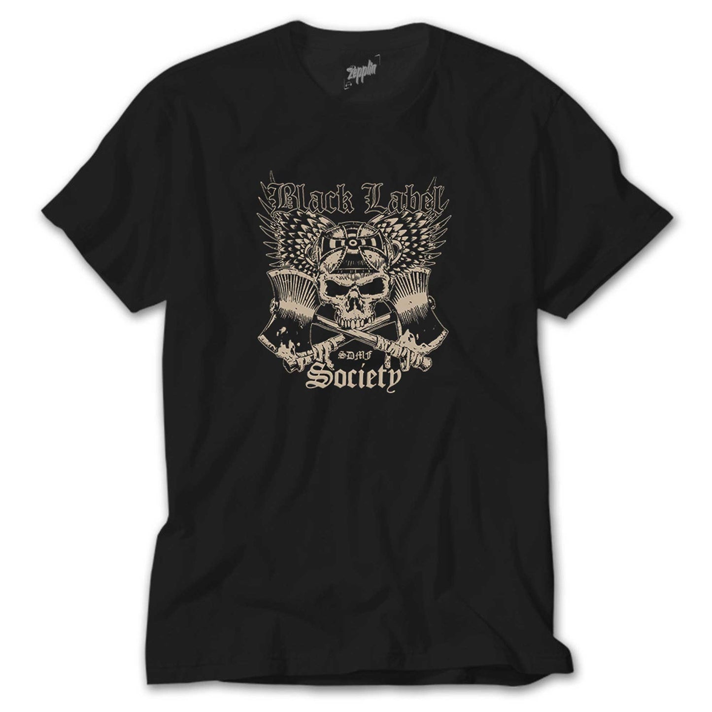 İndirimli Black Label Society Skull Classic Siyah Tişört