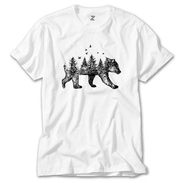 Bear Forest Beyaz Tişört