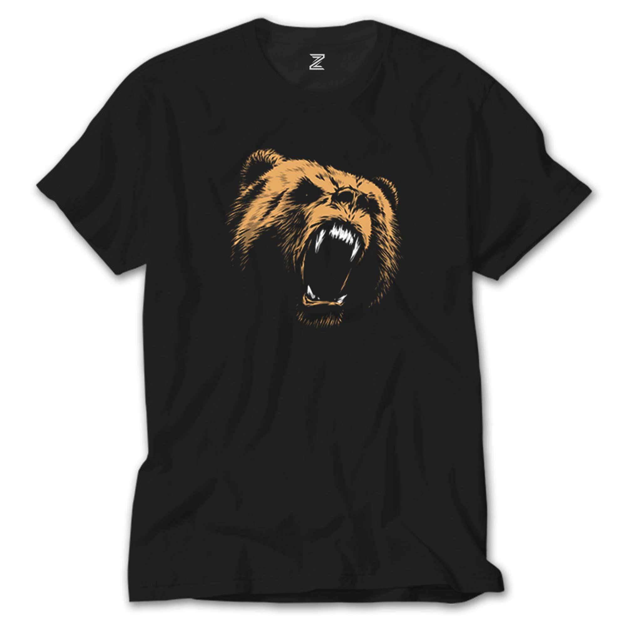 Grizzly Bear Siyah Tişört