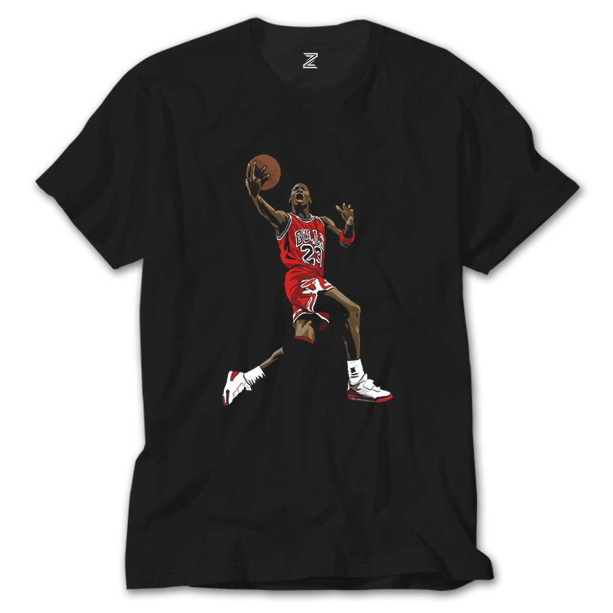 İndirimli Air Jordan Grafiti Siyah Tişört