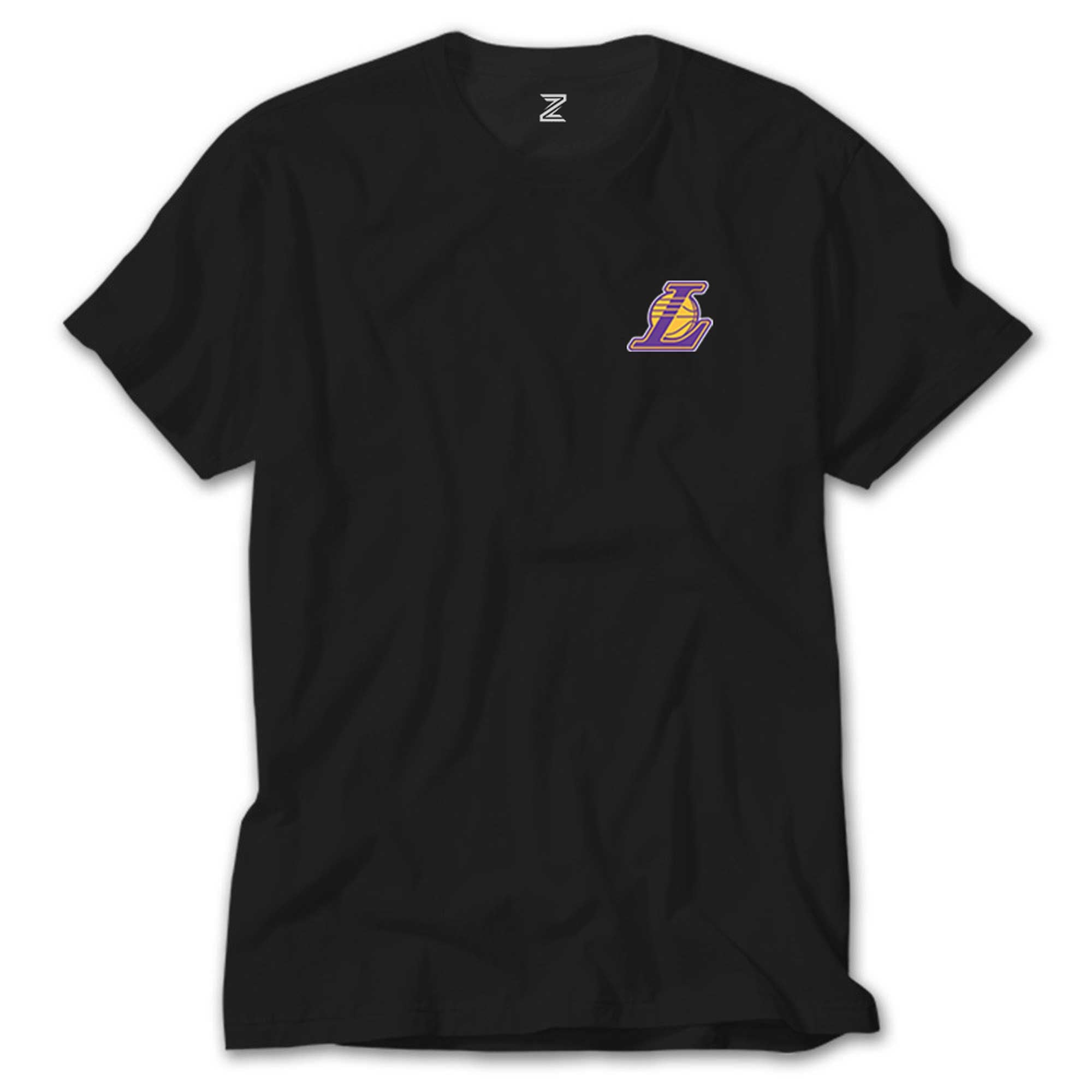 Los Angeles Lakers Logo Siyah Tişört