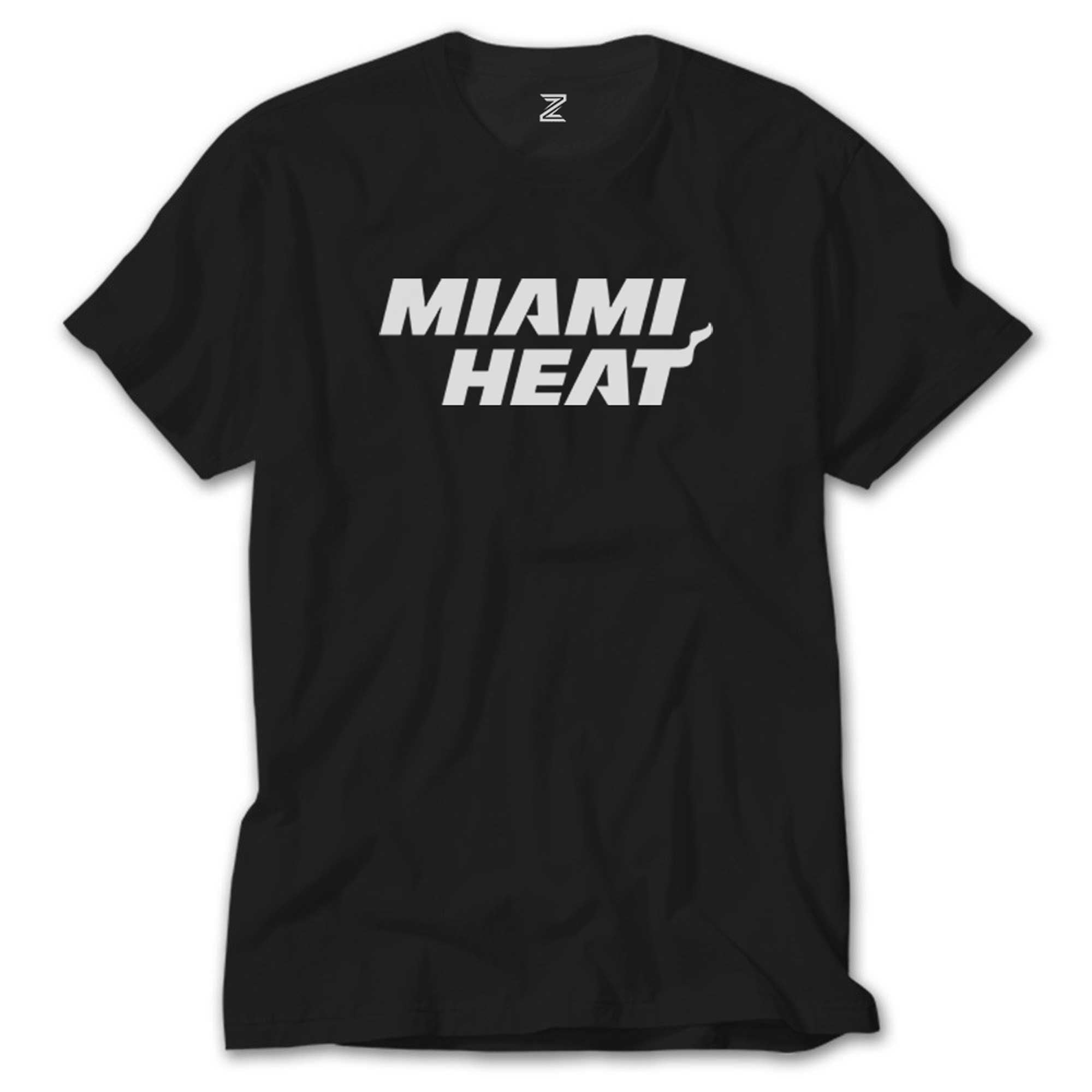 Miami Heat White Siyah Tişört
