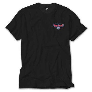 Atlanta Hawks Logo Siyah Tişört
