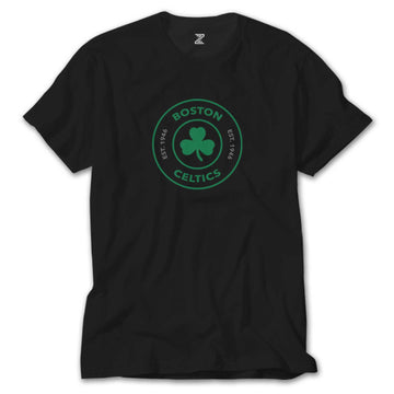 Boston Celtics Logo Siyah Tişört