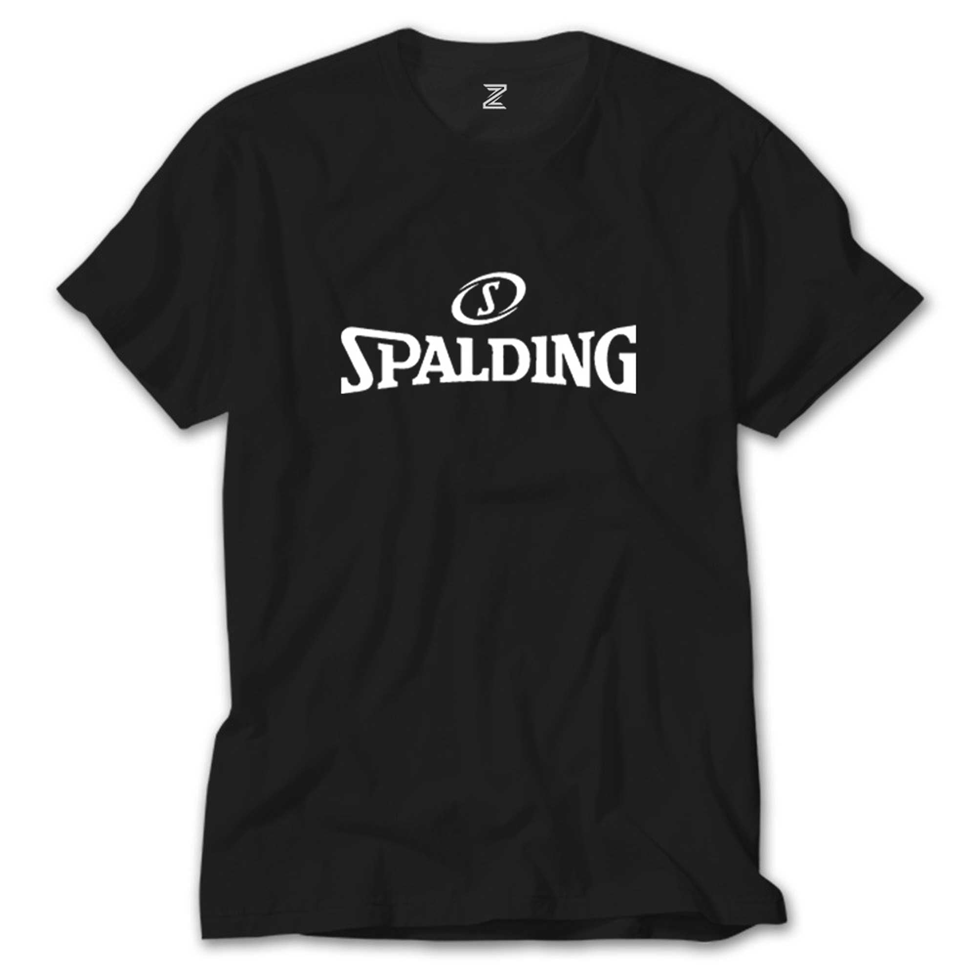 White Spalding Siyah Tişört