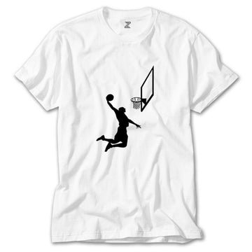 Basketball Smack Silhouette Beyaz Tişört