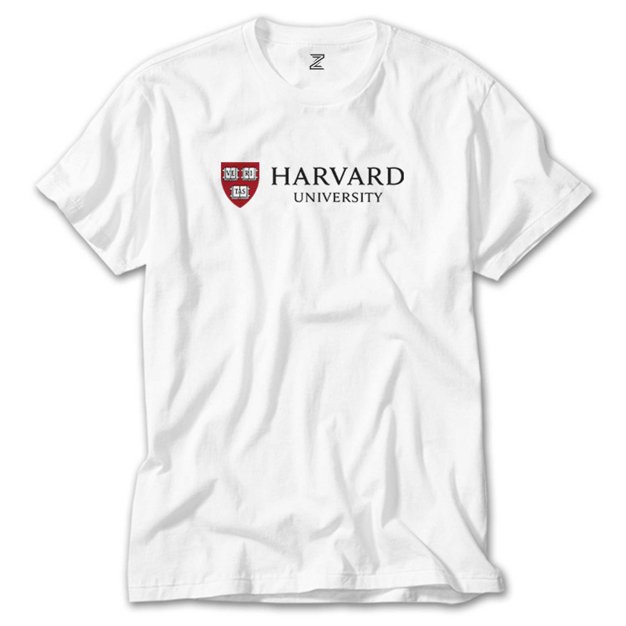 Harvard University Logo Text Beyaz Tişört
