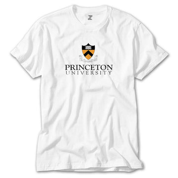 Princeton University Text Logo Beyaz Tişört